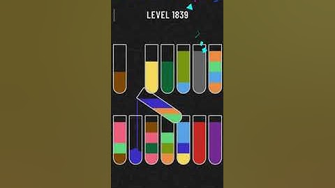 Water sort puzzle level 1839