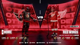 Ottawa Senators @ Detroit Red Wings. FHL Cup Final. FHL Playoff #1. NHL25.