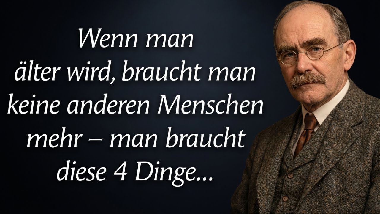 Mit zunehmendem Alter brauchst du keine anderen Menschen – sondern diese vier Dinge