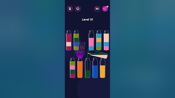 Get Color Bottle Game level 51 #shorts