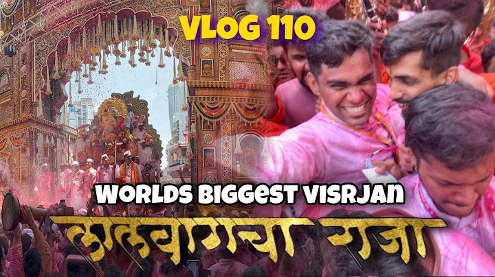 LALBAUG CHA RAJA VISARJAN 2024🥹❤️| WORLDS BIGGEST VISARJAN | प्रचंड गर्दी राजासाठी!😳