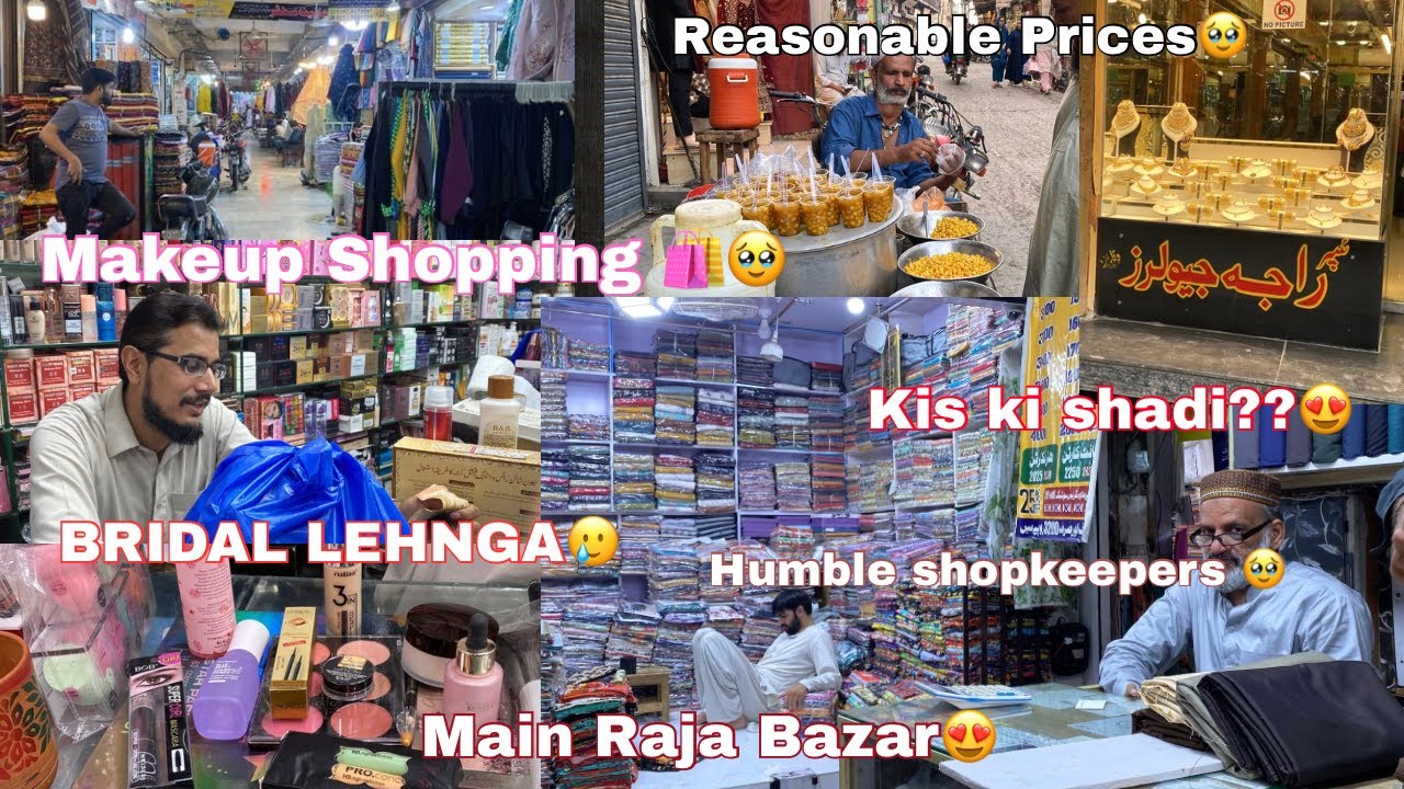 Makeup Shopping😍||Raja Bazar😍||Bhai ki shamat||Bridal lehnga😍||Mehndi||bht sari shopping 🛍️😍Rating?😱