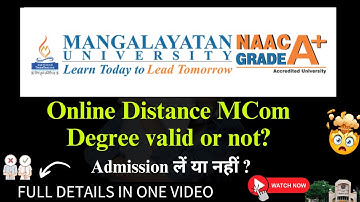 M.Com Distance online Admission, Courses, Fees | MCom at Mangalayatan