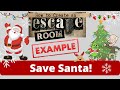 Escape Room for Christmas Party: Save Santa from the Scrooge Themed Games for Kids | Holiday Games