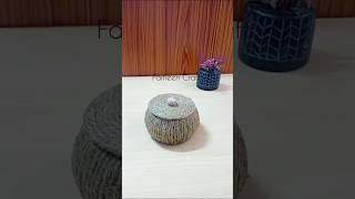 Jute Rope Organizer Craft ✨ | Handmade Mini Storage Box Idea 🧺#shorts