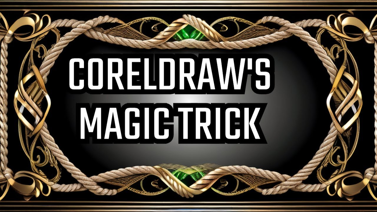 The Untold Secret of Coreldraw's Breathtaking Rope Border Design - YouTube