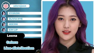[REQ] Loona - Colors (line distribution)