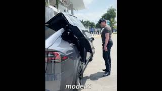 which model does elon musk use? #tesla #modelx #luxurycars