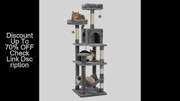 Multi-Level Cat Tree with Scratching Posts, Cozy Hammock, Plush Cat Tower for Indoor, Cat Condo Bed,