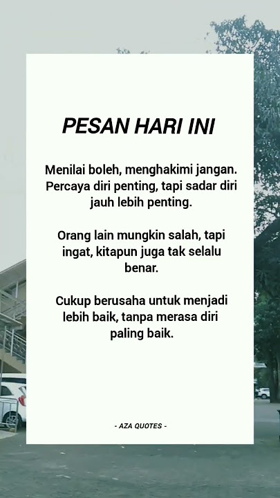 Pesan Hari ini 🌸 kata-kata motivasi, kata-kata bijak, kata-kata mutiara.