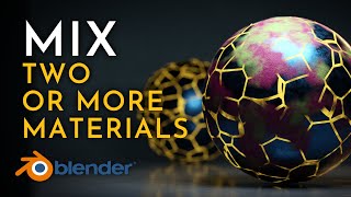 How to mix materials in Blender tutorial