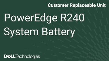 Dell PowerEdge R240: Remove/Install System Battery