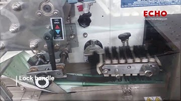 ECHO machinery Automatic bread Horizontal Pillow Flow Type Wrapping Packing Machine DXD-300