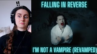 Singers First Reaction To Falling In Reverse - I'm Not A Vampire (Revamped)