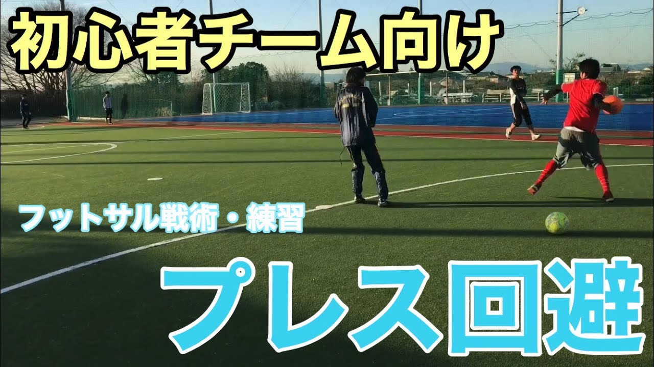 初心者チーム向け プレス回避 ゴールクリアランスからの動き方 戦術の練習 3 1システム Youtube