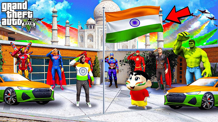 GTA 5 : Franklin , Shinchan & All Avengers Celebrating Independence Day August 15 In GTA 5 | Telugu