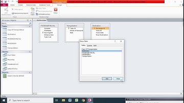 Creating Relationship Among Tables in Microsoft Access