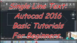 Single line text Autocad 2016 cad software - online autocad classes Part 26-30
