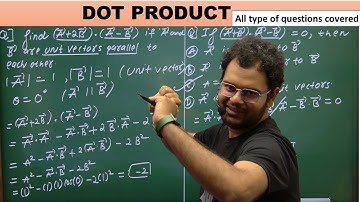 Dot Product | All concepts and questions covered | NEET Physics