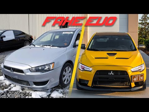 Turning my LANCER into an EVO X in 15 minutes