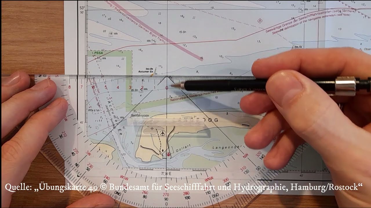 Navigationsaufgabe 4 für den Sportbootführerschein See (Schritt für Schritt erklärt)