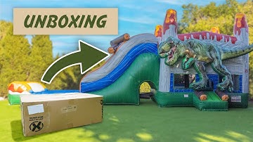 NEW Dinosaur Bounce House Combo Unboxing | XJUMP