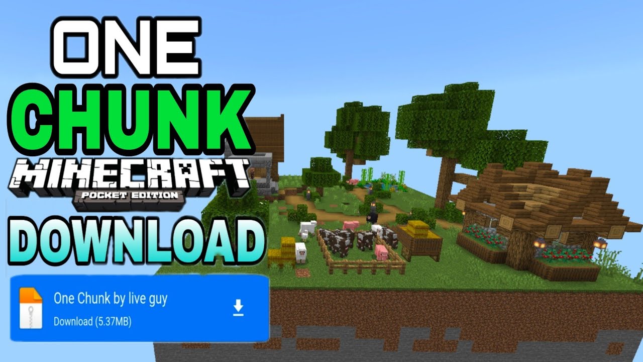 Minecrafft One Chunk Map Download for Minecraft Pocket Edition