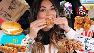 I Only Ate FAST FOOD ITEMS I've NEVER TRIED BEFORE for 24 Hours!