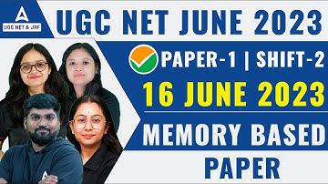UGC NET Analysis 2023 Paper 1 (16 june) Shift 2 | UGC NET Answer Key 2023 & Expected Cut Off 2023
