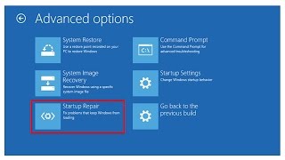 Repair Windows 10 using Automatic Repair