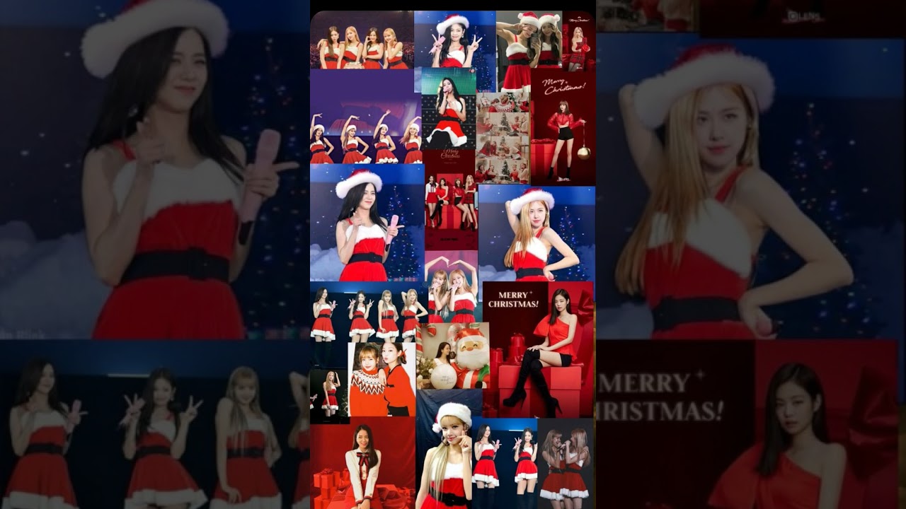 black pink Christmas 