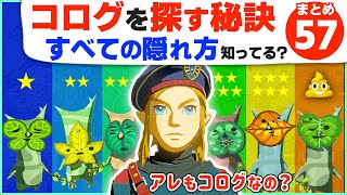[攻略] 知らないと発見ムリ！コログの隠れパターン全５７種類 [ゼルダの伝説 ブレスオブザワイルド]