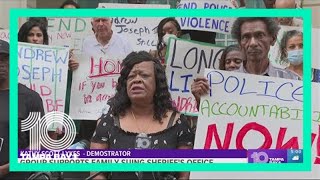 Day 3 of testimony in wrongful Tampa teen death lawsuit; supporters meet outside