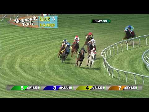 video thumbnail for MONMOUTH PARK 09-06-20 RACE 3