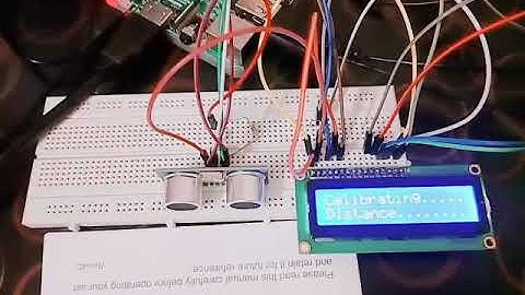 Distance Measurement using Ultrasonic sensor and displaying on 16X2 LCD display in centimeters