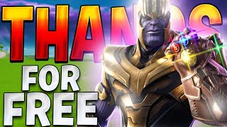 Fortnite How To Get THANOS For FREE! NEW Thanos Skin LIVE!