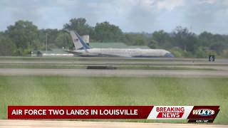 Air Force Two lands in Louisville