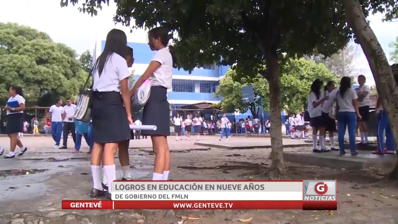 Logros en eduación en nueve años de gobierno del FMLN newspaper mockup