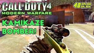 KAMIKAZE BOMBER! (CoD 4 Modern Warfare Live Commentary)
