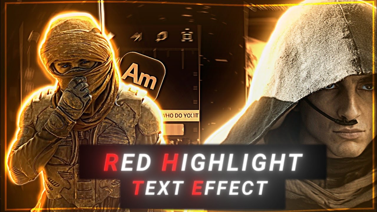 Red Highlight Text Effect ~ Tutorial | In Alight Motion 🔥 - YouTube
