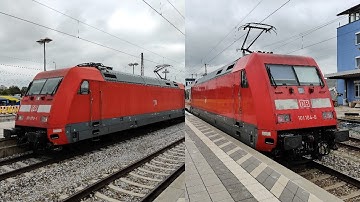 DB 101 with EuroCity to Munich and DB 101 with EuroCity Graz Hbf at Rosenheim, DE 25/08/21 [4K60]
