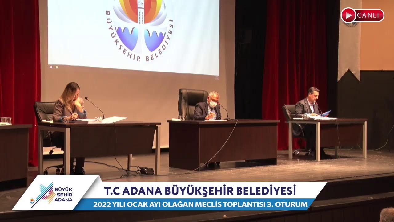 CANLI | Adana Büyükşehir Belediyesi 2022 Yılı Ocak Ayı Olağan Meclis Toplantısı 3. Oturum