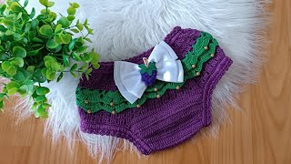 Calcinha De Crochê Infantil Amora