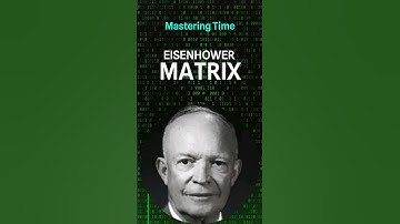 Eisenhower Matrix:  Master Time Management!