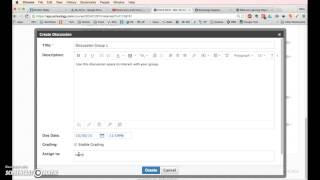 Create a Schoology discussion