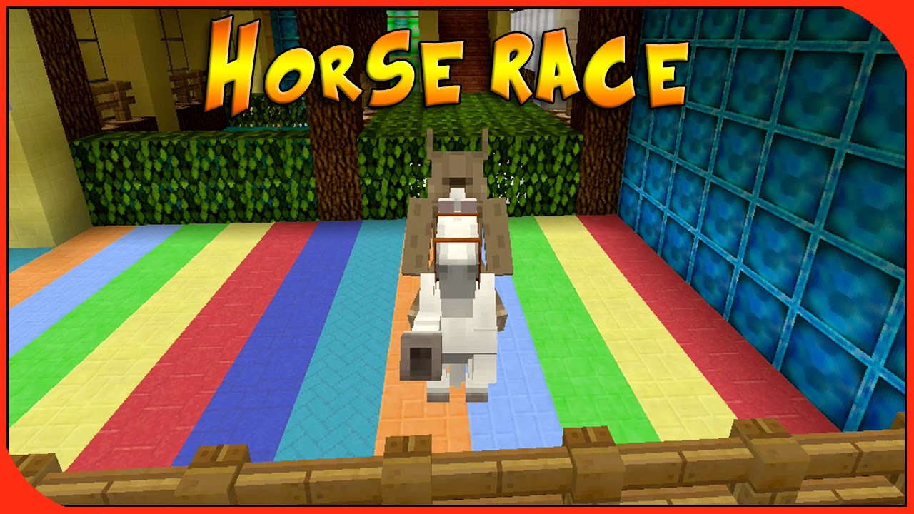 Ready? Set! LAG!! - Rainbow Horse Race - Minecraft Xbox