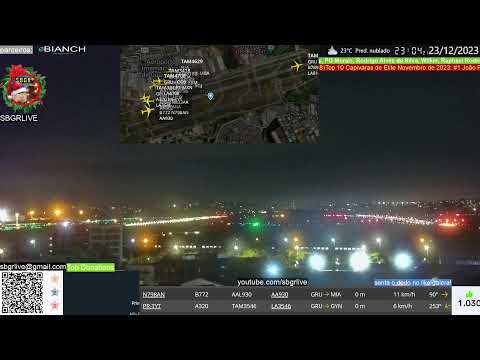 SBGR LIVE 4K - Aeroporto Internacional de São Paulo/Guarulhos AO VIVO 