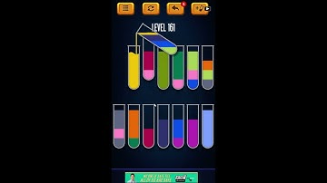 Water Sort Puzzle - Color Liquid Sorting Game Level 161 Solution
