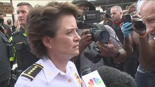Atlanta police chief stands among protesters, listens to their concerns