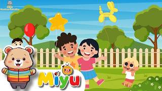 🎵 Canciones para Niños: Globos de Colores, Pato Blanco y Ruedas del Autobús 🚌🌈 | Miyu